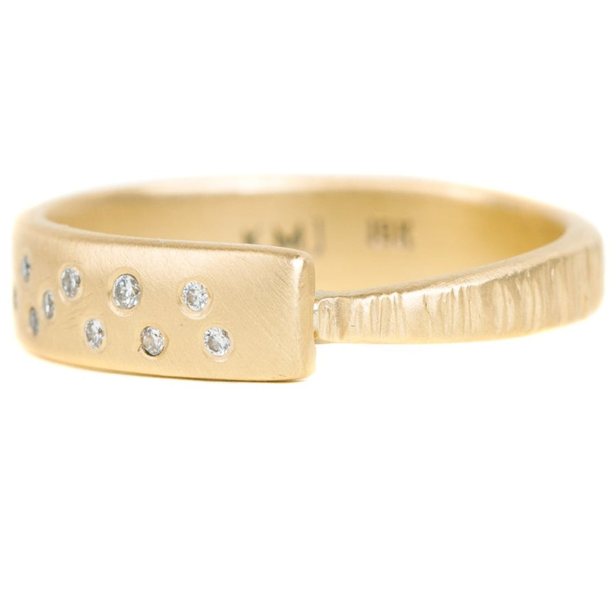 Luxe Aspen Band - 18ky Gold + Reclaimed Diamonds