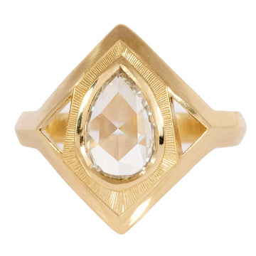 Monroe Ring - 18ky Gold + Diamond