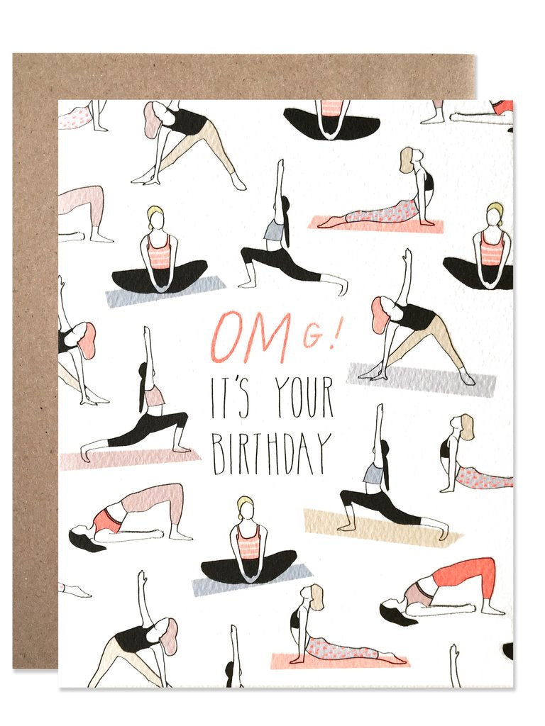 Birthday OMg Yoga Card