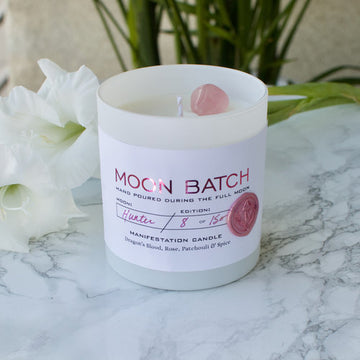 Eros Blend Soy Candle: Notes of Dragon's Blood, Rose, Patchouli, & Spice