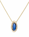 Freeform Sapphire Slide Necklace