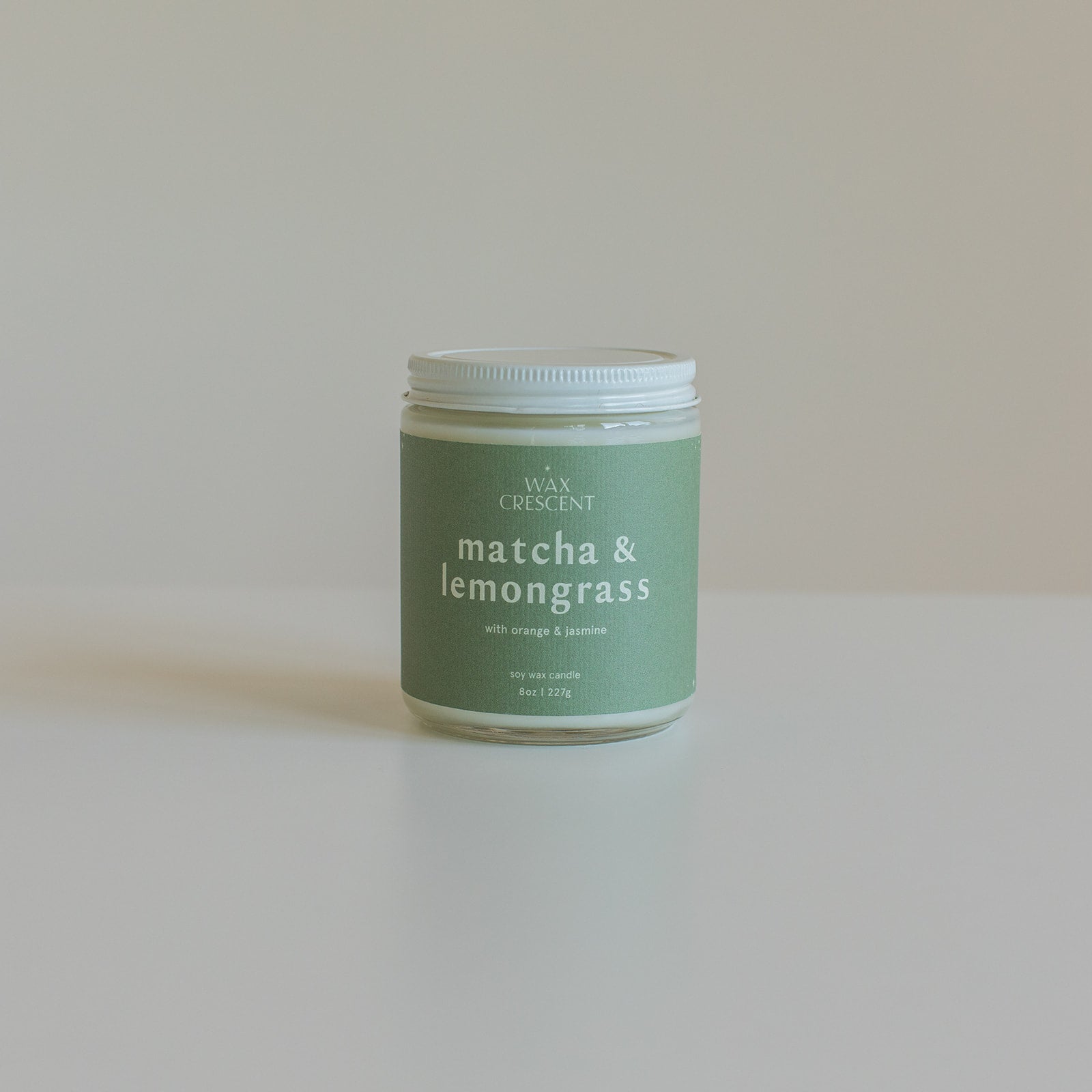 Matcha + Lemongrass - 8 oz Hand-Poured Soy Candle