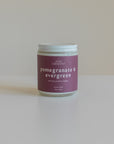 Pomegranate + Evergreen - 8 oz Hand-Poured Soy Candle