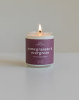 Pomegranate + Evergreen - 8 oz Hand-Poured Soy Candle