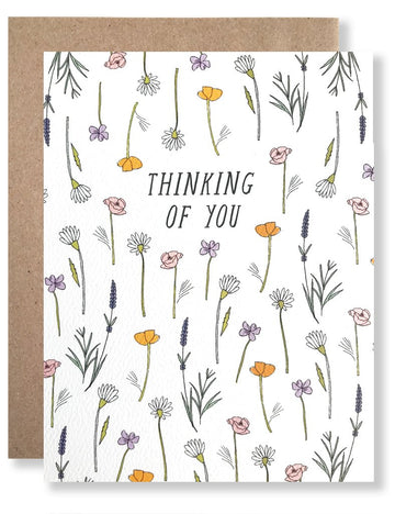 Thinking of You Wildflower Card