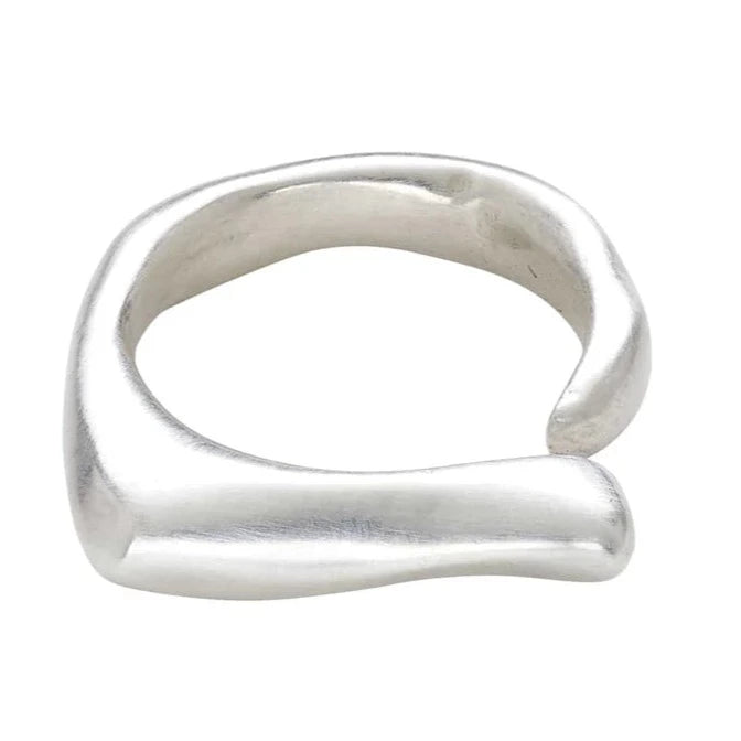 Wave Sterling Adjustable Ring