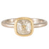 OOAK 1.5ct Grey Cushion Cut Diamond Ring - 18ky, 18kpw Gold + Diamonds 6.25 - KMJ Kate Maller Jewelry Jewelry - Rings