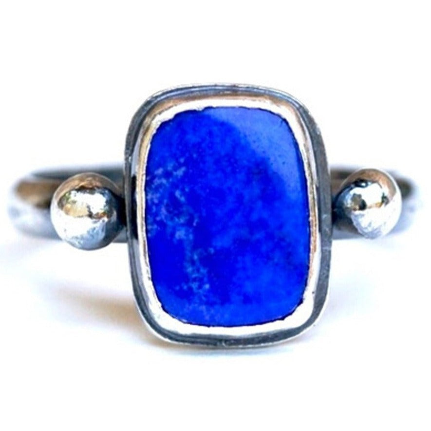 Andalar Ring - Silver + Lapis Lazuli