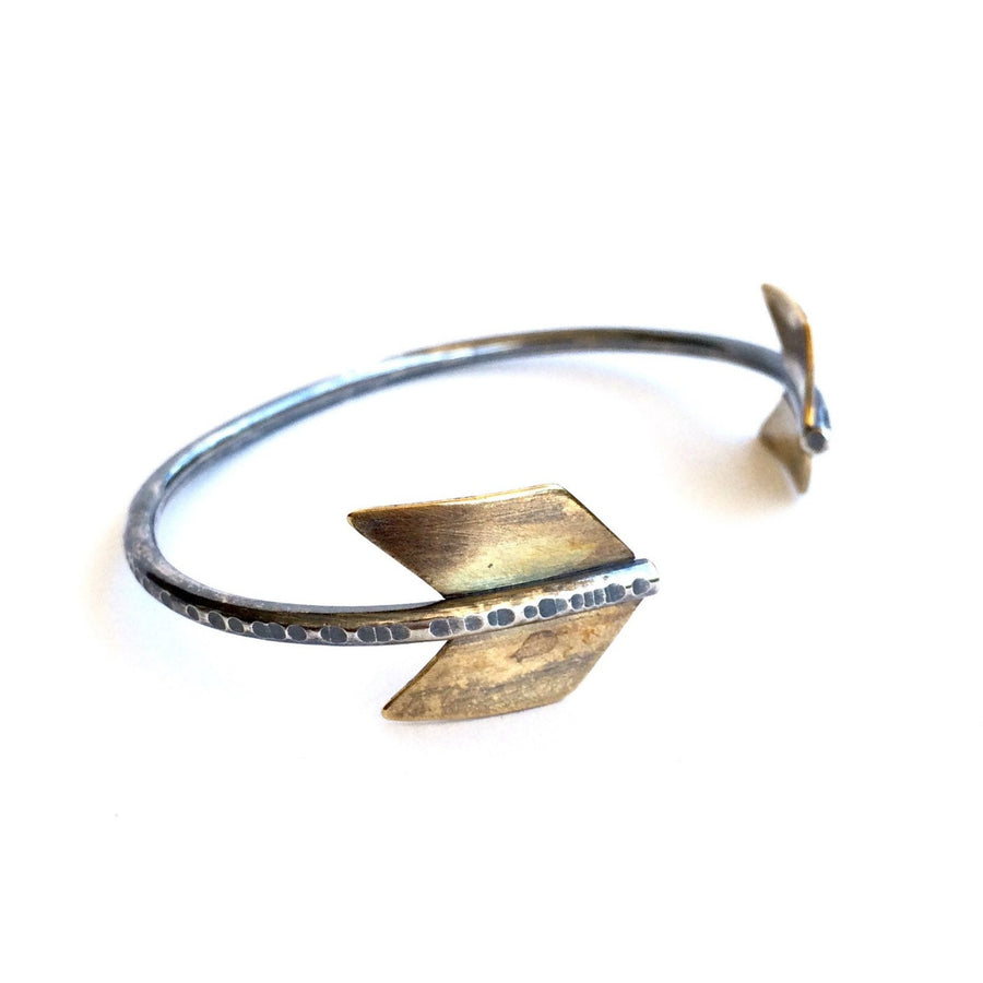 Archer Cuff - Sterling Silver + Brass