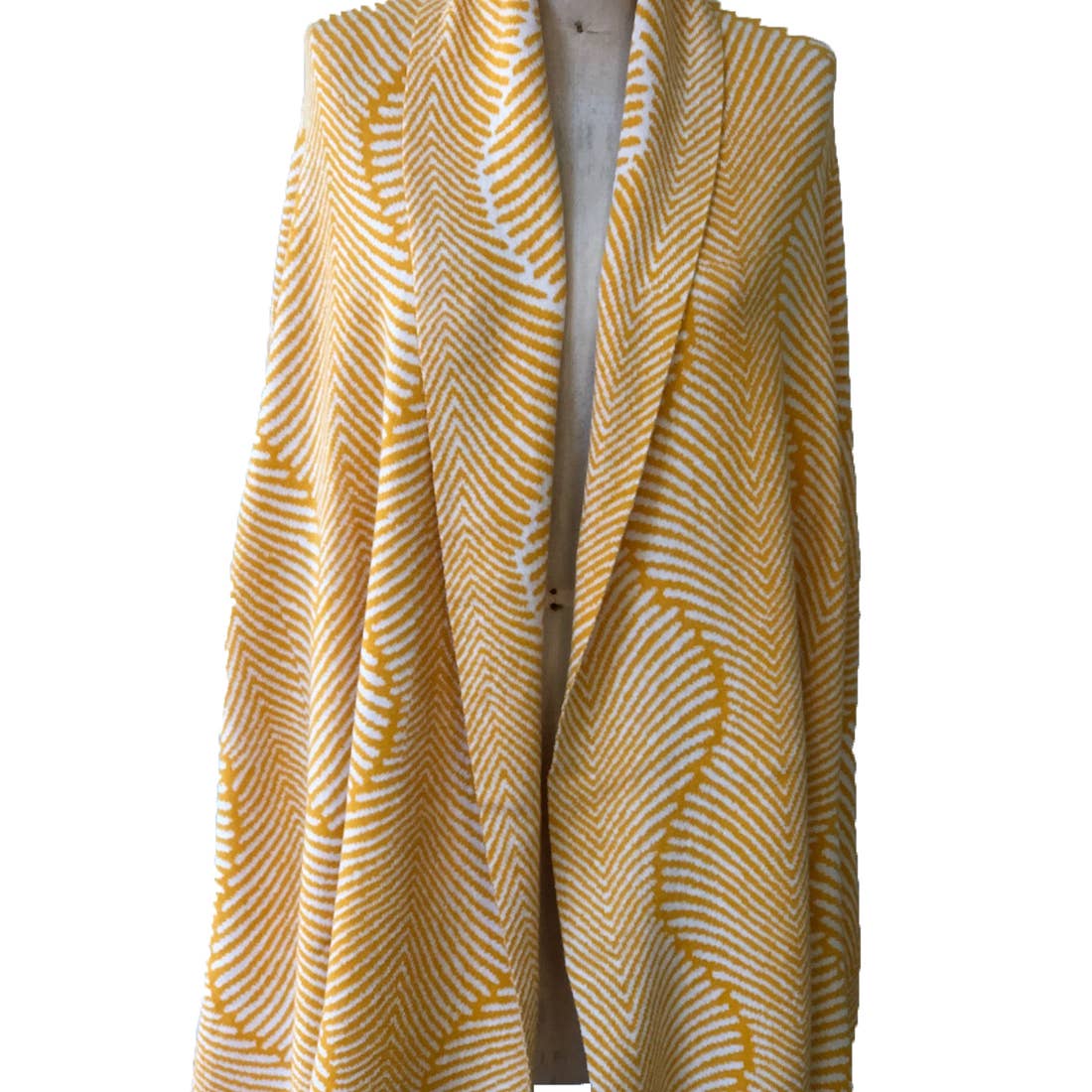 100% Italian Spun Egyptian Cotton Body Cocoon Wrap: Forest Fern Print