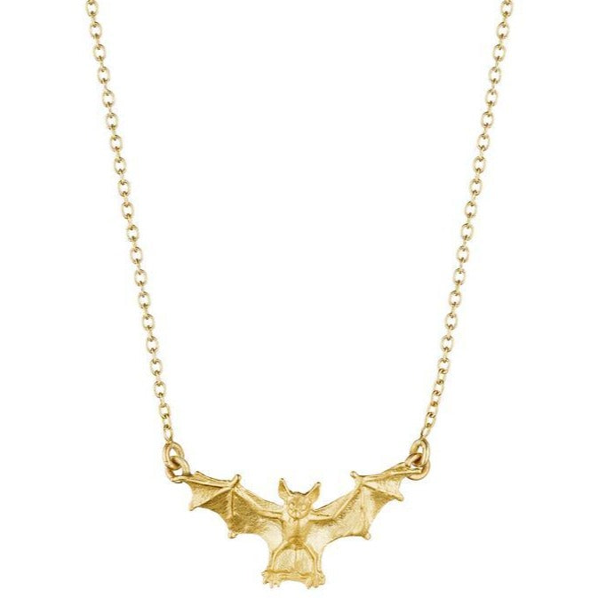 Baby Bat Necklace - 18k Gold