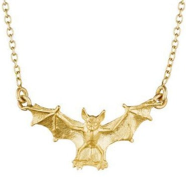 Baby Bat Necklace - 18k Gold