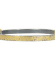 KMJ Essential Hinged Bangle - 22ky, 18ky + Oxidized Silver