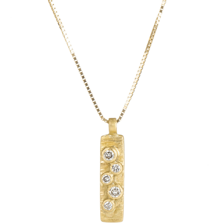Golden Aspen Bauble Necklace - 18ky + VS Diamonds