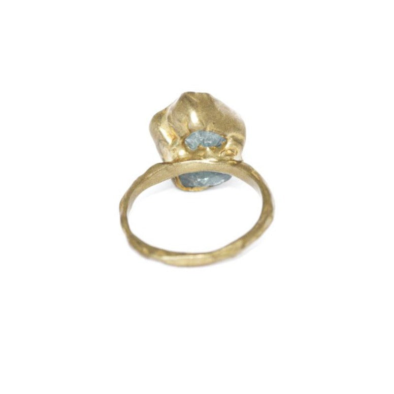 Guardian Ring - Aquamarine + Brass