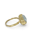 Guardian Ring - Aquamarine + Brass