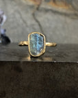 Guardian Ring - Labradorite + Brass