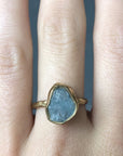 Guardian Ring - Aquamarine + Brass