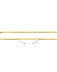 14K Yellow Gold 3mm Herringbone Chain - 18" Chain