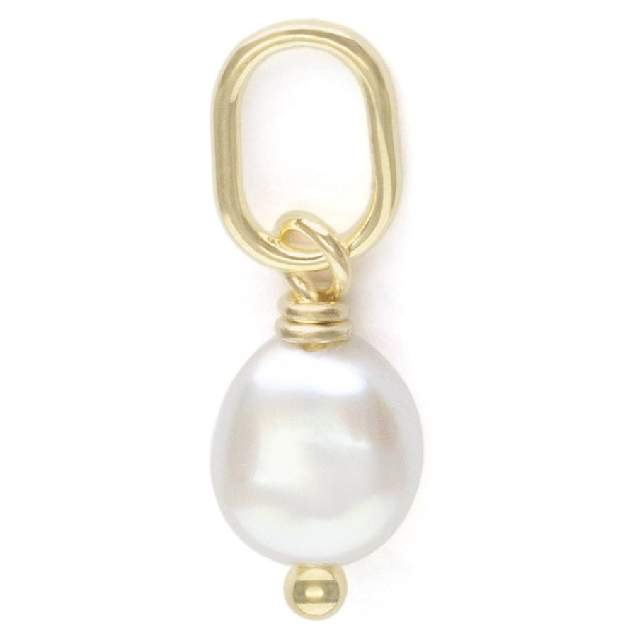 Tiny Keshi Pearl Charm - 18k Gold + Keshi Pearl