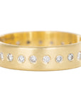 Slice Diamond Band - 18ky Gold + Reclaimed Diamonds