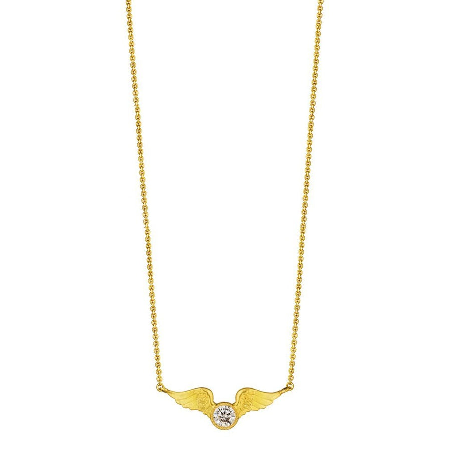 Small Victory Diamond Necklace - 18k + Diamond