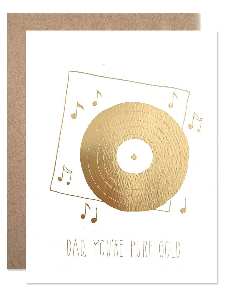 Father's Day - Pure Gold Record Card