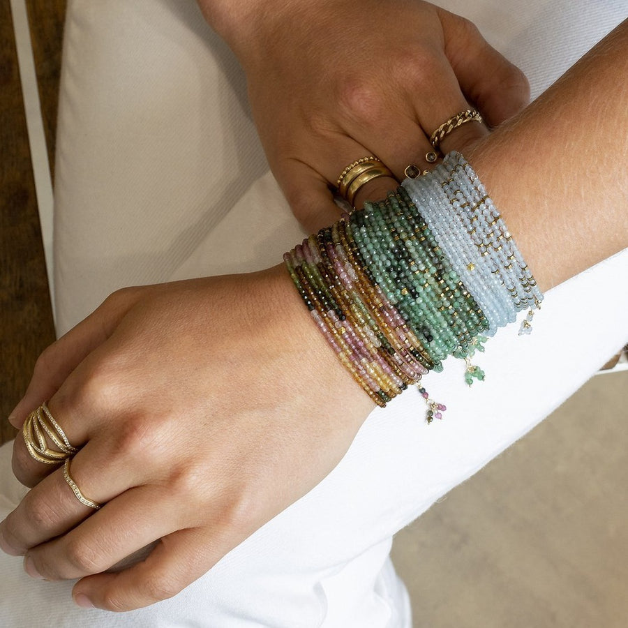 Sakoda Emerald Wrap Bracelet-Necklace - 18k Gold + Sakoda Emerald