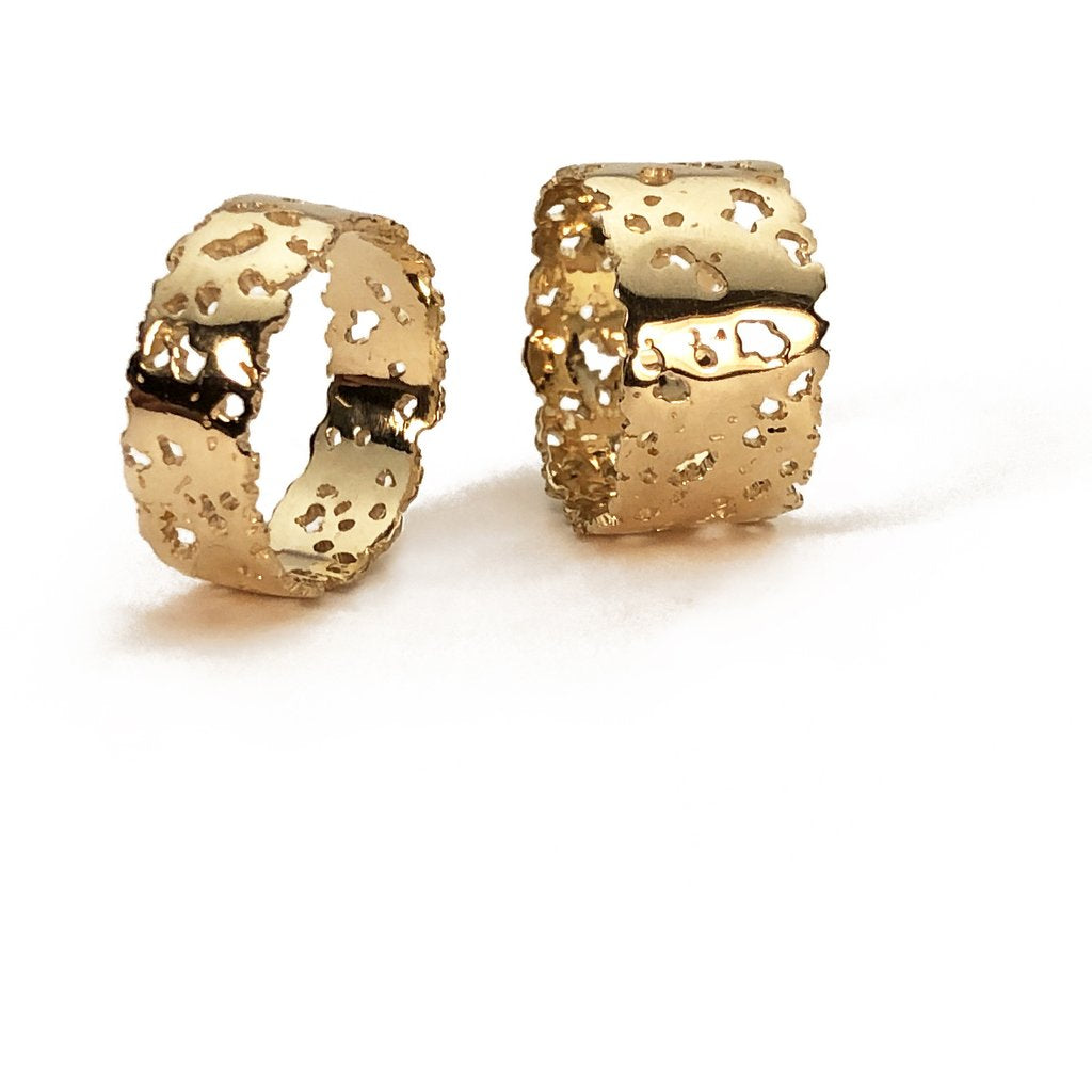 Shadow Band - 14ky Gold, 11 mm