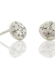 Silver Lights Charm Studs - Diamond + Sterling Silver