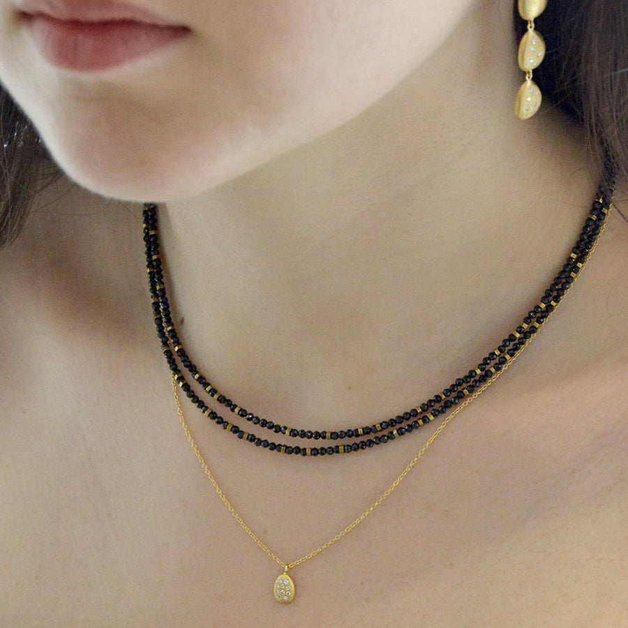 Spinel Wrap Bracelet-Necklace - 18k Gold + Spinel