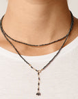 Spinel Wrap Bracelet-Necklace - 18k Gold + Spinel