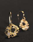 Nebula Earrings in 14ky + Diamonds